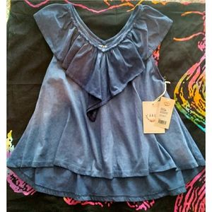 BNCI Graceland Vintage Washed Ruffle Top